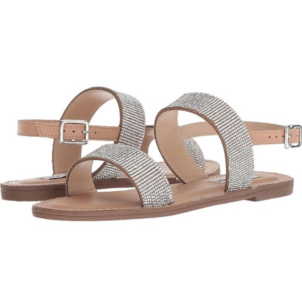 Steve Madden Marisa Rhinestone Strappy Sandals - Picture 2 of 10